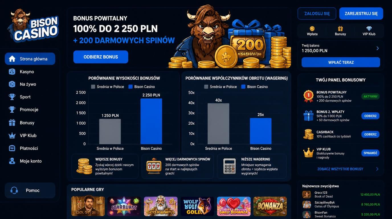 Porównanie bonusów Bison vs standardowych ofert w Polsce