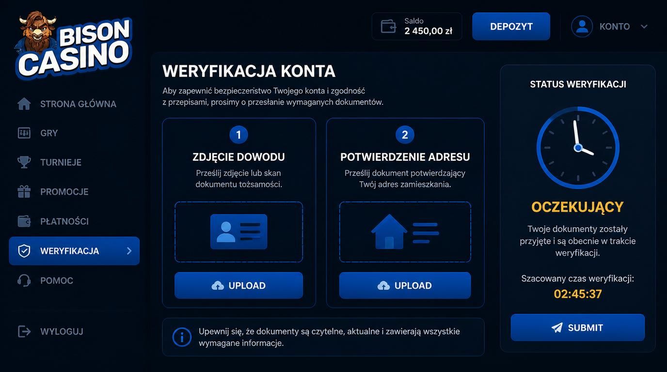 Zdjęcia dokumentów wgrywane do weryfikacji